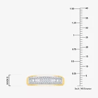 Womens 3/4 CT. T.W. Natural White Diamond 10K Two Tone Gold Marquise Side Stone Halo Bridal Set