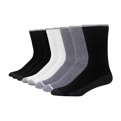 Hanes Mens 8 Pair Crew Socks
