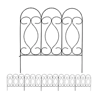 Net Health Shops Border Fence Panels 5-Piece Metal Yard Stake