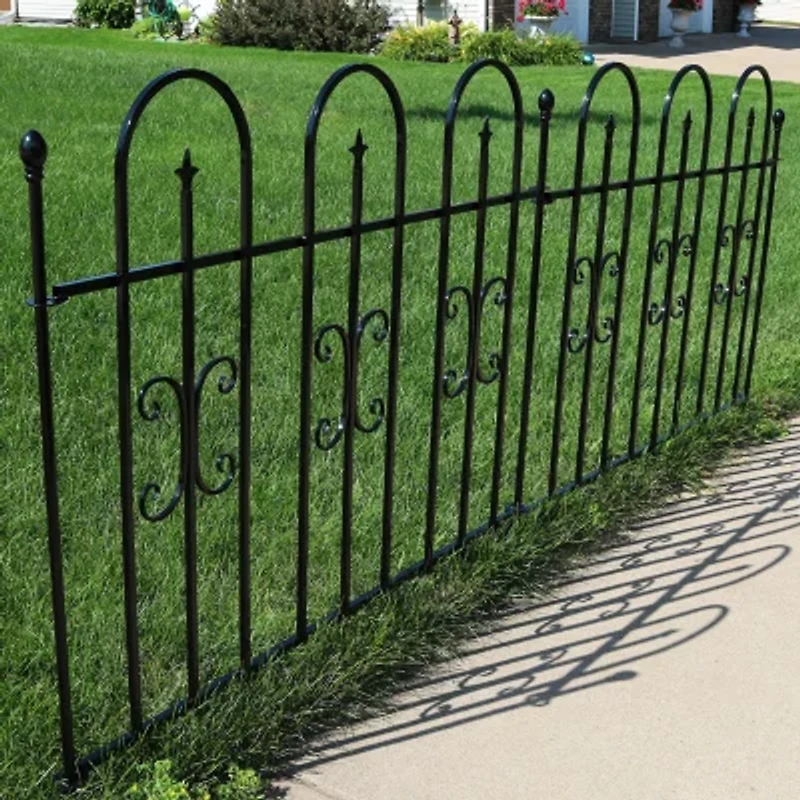 Net Health Shops Border Fence Panels Metal 2-pc. Garden Trellis
