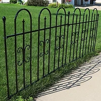 Net Health Shops Border Fence Panels Metal 2-pc. Garden Trellis