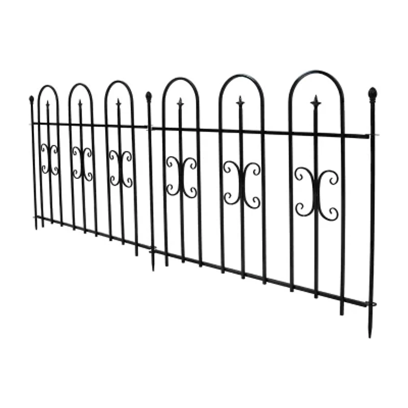 Net Health Shops Border Fence Panels Metal 2-pc. Garden Trellis