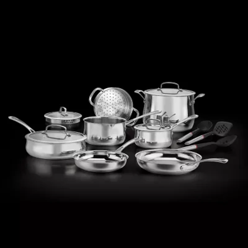Cuisinart Contour Stainless Steel 14-pc. Cookware Set With Tools