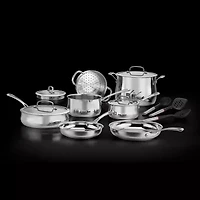 Cuisinart Contour Stainless Steel 14-pc. Cookware Set With Tools