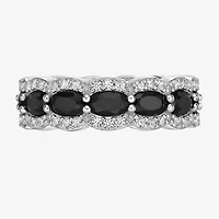 Womens Genuine Black Onyx Sterling Silver Cocktail Ring