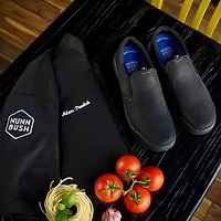 Nunn Bush Tour Work Plain Toe Mens Round Closed Slip-On Shoe