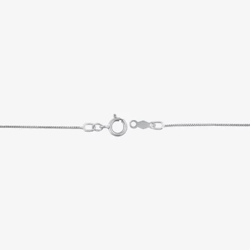 Linear 3-Stone (H-I / I1) Womens 1 CT. T.W. Lab Grown White Diamond 10K White Gold Round 18 Inch Pendant Necklace