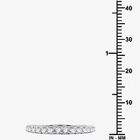 I Said Yes (H-I / I1) Womens 1 CT. T.W. Lab Grown White Diamond Sterling Silver Round Side Stone Halo Bridal Set
