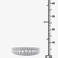 (H-I / I1) Womens 1/2 CT. T.W. Lab Grown White Diamond 10K Gold Anniversary Band