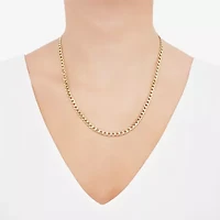 Made Italy Unisex Adult 18 - 22 Inch 10K Gold Link Necklace
