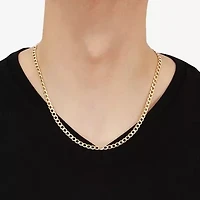 Made Italy Unisex Adult 18 - 22 Inch 10K Gold Link Necklace