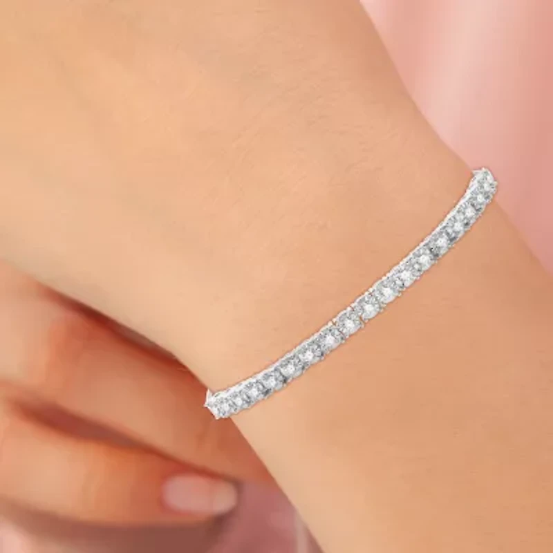 (G/ Si1-Si2) Womens 1 CT. T.W. Lab Grown Diamond Sterling Silver Bolo Bracelet