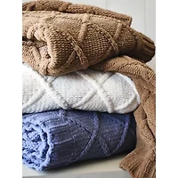 Linden Street Lattice Throw