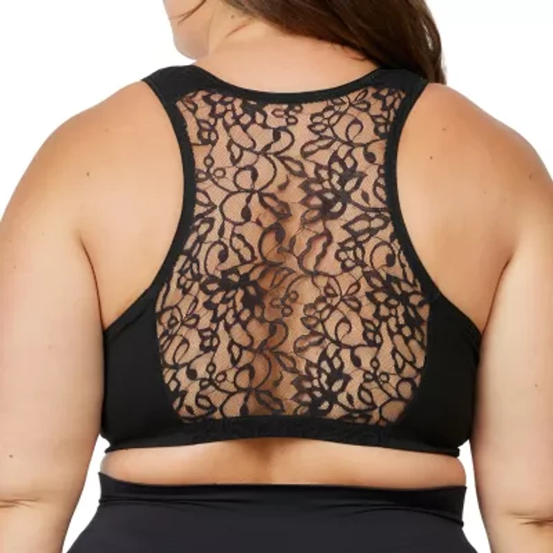 Leading Lady The Indy- Cotton Front Close Lace Racerback Bra- 138