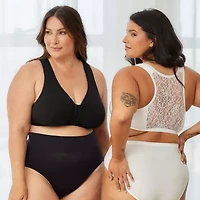 Leading Lady The Indy- Cotton Front Close Lace Racerback Bra- 138