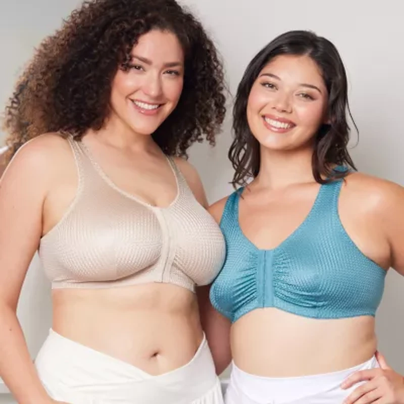 Leading Lady® Zig-Zag Weave Front-Closure Leisure Bra- 151