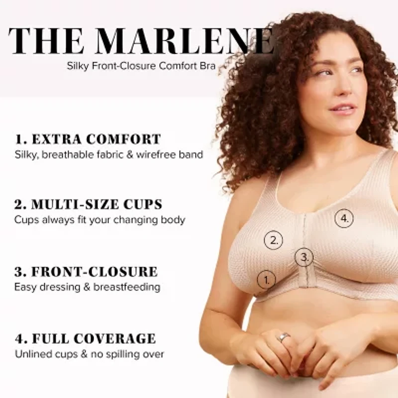 Leading Lady® Zig-Zag Weave Front-Closure Leisure Bra- 151