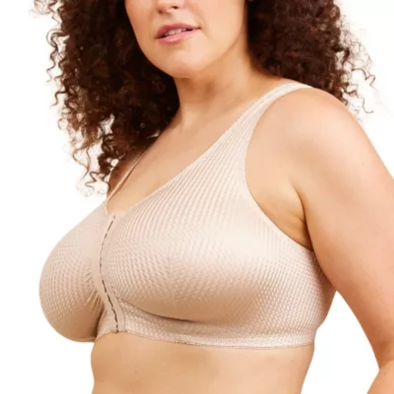 Leading Lady® Zig-Zag Weave Front-Closure Leisure Bra- 151
