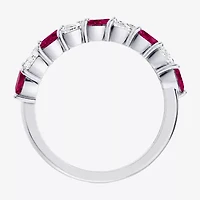 Womens 3/8 CT. T.W. Genuine Red Ruby 10K Gold Marquise Band