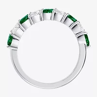 Womens 3/8 CT. T.W. Genuine Green Emerald 10K Gold Marquise Band