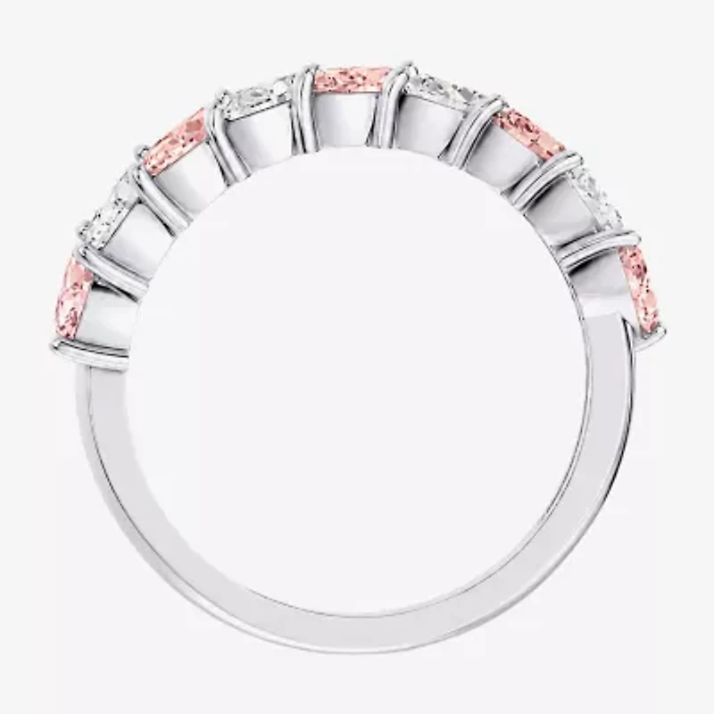 Womens 3/8 CT. T.W. Genuine Pink Morganite 10K Gold Marquise Band