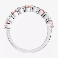 Womens 3/8 CT. T.W. Genuine Pink Morganite 10K Gold Marquise Band