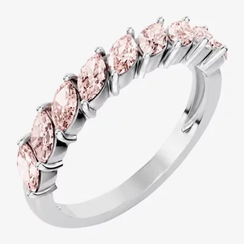 Womens 3/8 CT. T.W. Genuine Pink Morganite 10K Gold Marquise Band