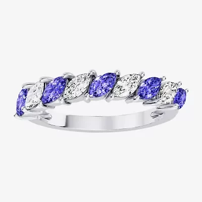 Womens 3/8 CT. T.W. Genuine Blue Tanzanite 10K Gold Marquise Band