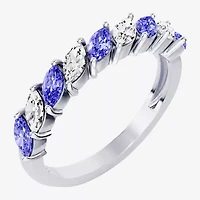 Womens 3/8 CT. T.W. Genuine Blue Tanzanite 10K Gold Marquise Band