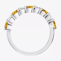 Womens 3/8 CT. T.W. Genuine Yellow Citrine 10K Gold Marquise Band