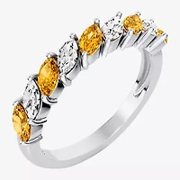 Womens 3/8 CT. T.W. Genuine Yellow Citrine 10K Gold Marquise Band