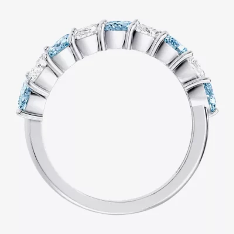 Womens 3/8 CT. T.W. Genuine Blue Aquamarine 10K Gold Marquise Band