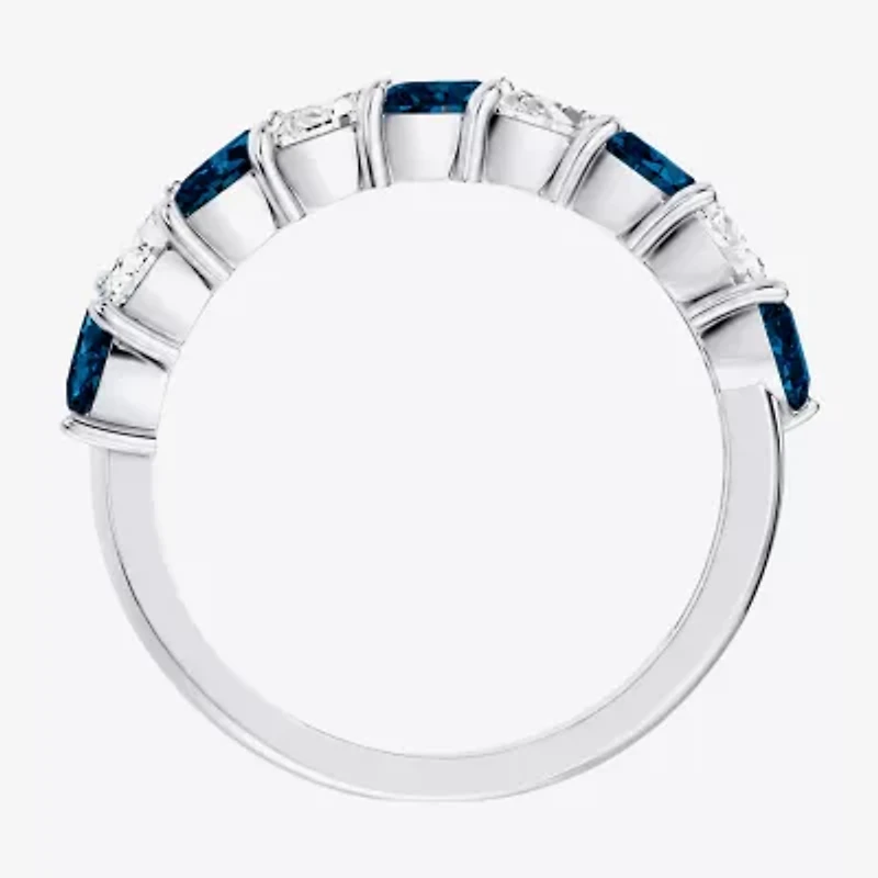 Womens 3/8 CT. T.W. Genuine Blue Topaz 10K Gold Marquise Band