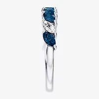 Womens 3/8 CT. T.W. Genuine Blue Topaz 10K Gold Marquise Band