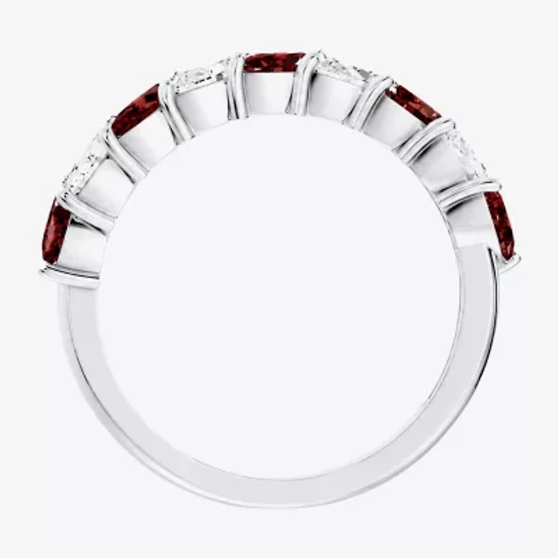 Womens 3/8 CT. T.W. Genuine Red Garnet 10K Gold Marquise Band