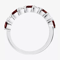 Womens 3/8 CT. T.W. Genuine Red Garnet 10K Gold Marquise Band