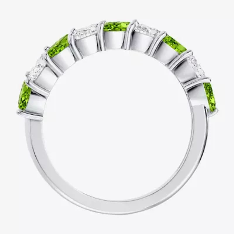 Womens 3/8 CT. T.W. Genuine Green Peridot 10K Gold Marquise Band