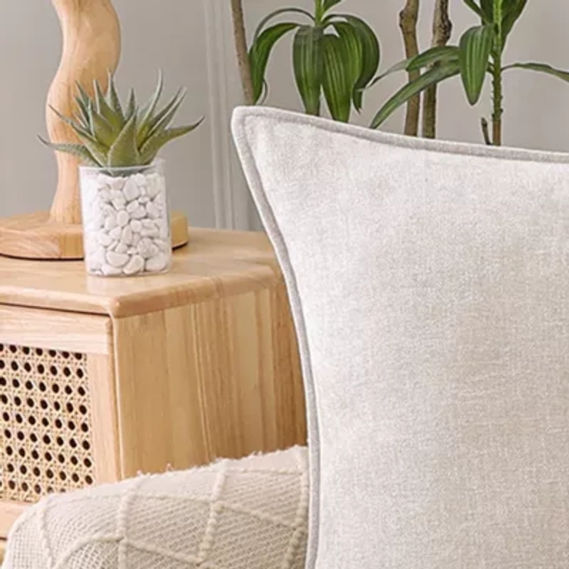 Chenille 20x20 Square Throw Pillow
