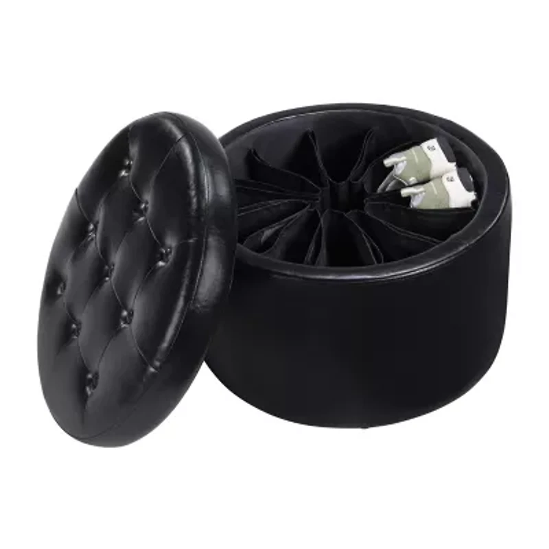Designs4comfort Round Shoe Ottoman