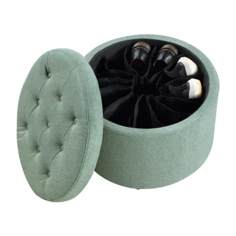 Designs4comfort Round Shoe Ottoman
