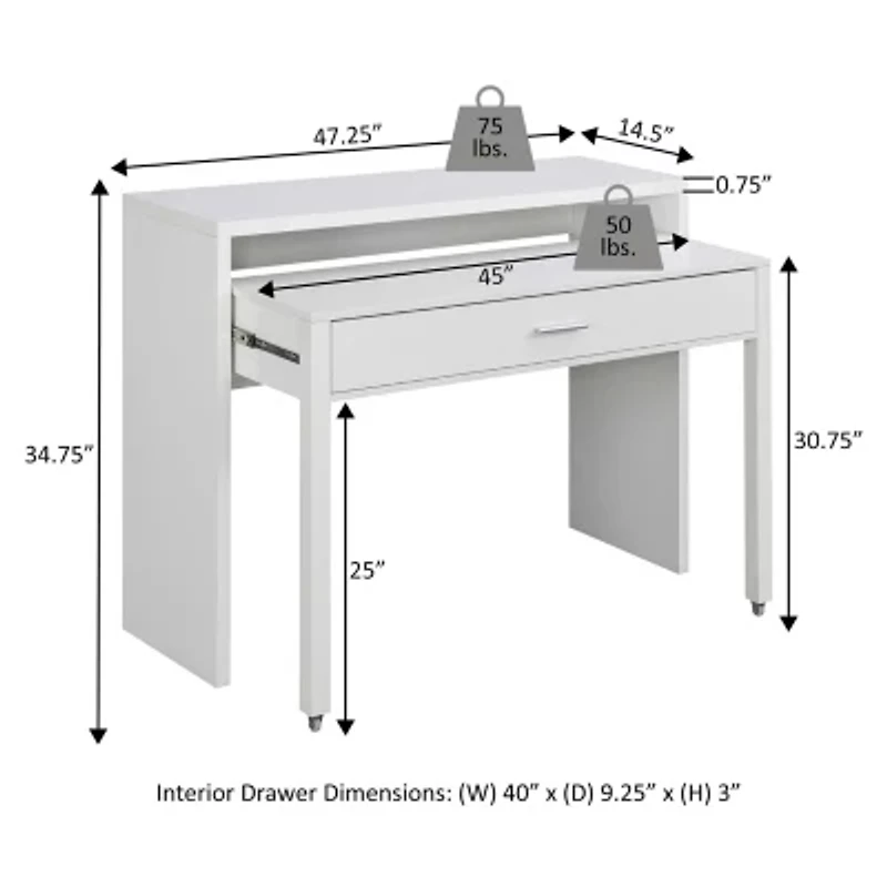 Newport JB Slide Out Desk
