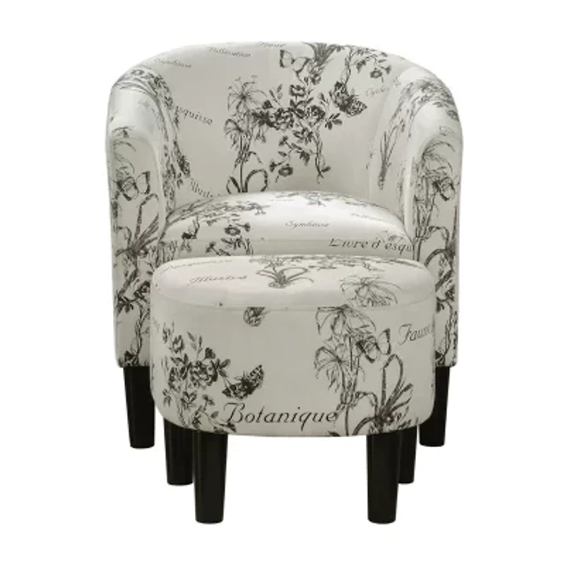 Churchill Chair + Ottoman Set