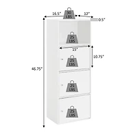 Convenience Concepts Extra Storage 3 Door Cabinet