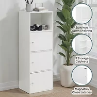 Convenience Concepts Extra Storage 3 Door Cabinet