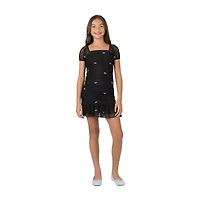 Speechless Big Kid Girls Short Sleeve Lace Sheath Dress