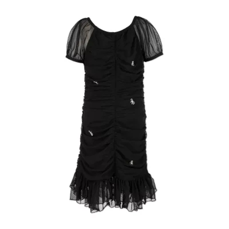 Speechless Big Kid Girls Short Sleeve Lace Sheath Dress