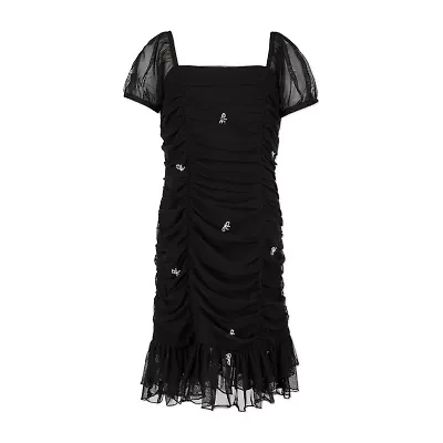 Speechless Big Kid Girls Short Sleeve Lace Sheath Dress