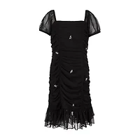 Speechless Big Kid Girls Short Sleeve Lace Sheath Dress