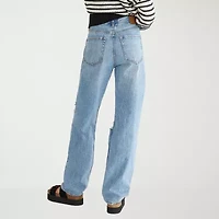 AEROPOSTALE Womens Juniors High Rise Baggy Fit Jean