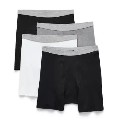 Stafford Cotton Mens 4 Pack Boxer Briefs 302866